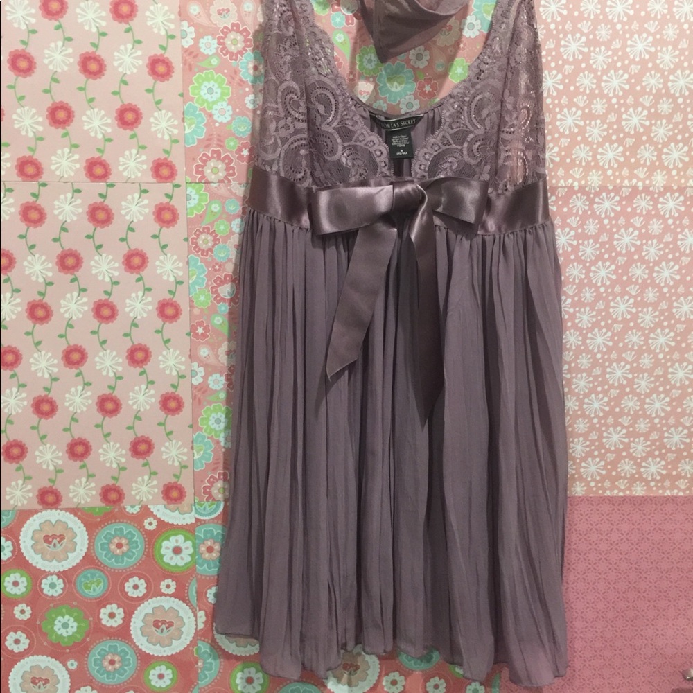 Victoria’s Secret mauve pleated teddy